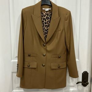 Veronica Beard Dickey Jacket Size 8, khaki, tan, like New